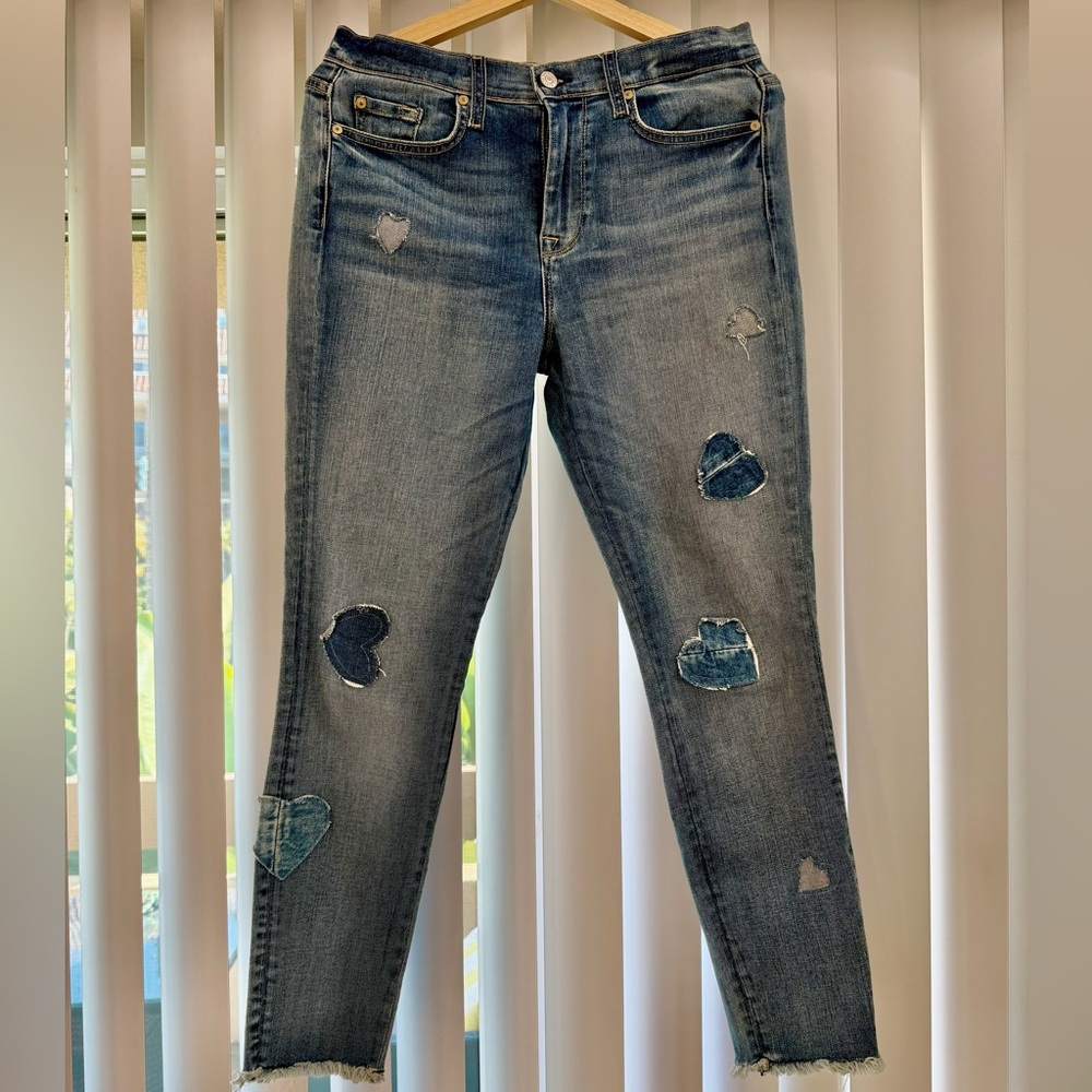 7 For All Making Patches Jeans